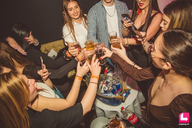 Hiltl nightclub Zurich table bookers drinking shots skip the queue book now