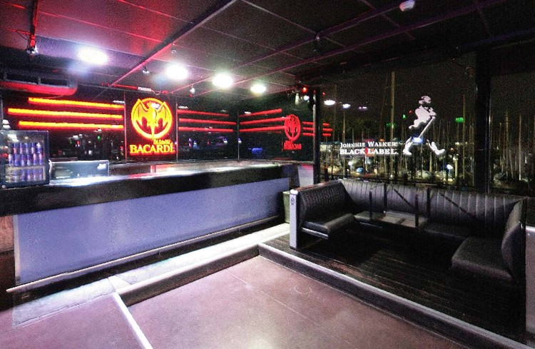 Jet nightclub Buenos Aires view of the lounge area bar luxury design table bookings