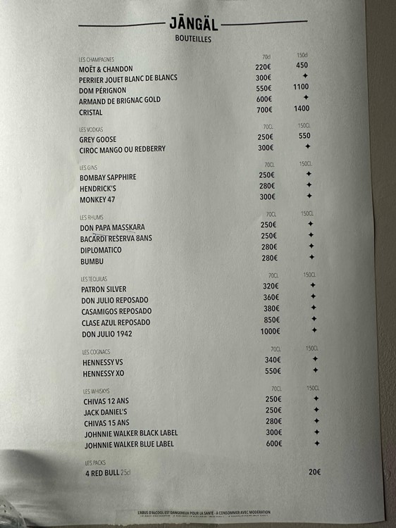 Party på Jangal VIP nattklubb i Paris. Hitta promoters för gästlista i Clubbable