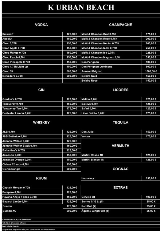 Soirée dans la boîte K Urban Beach VIP à Lisbon. Trouvez des promoteurs pour la liste des invités sur Clubbable