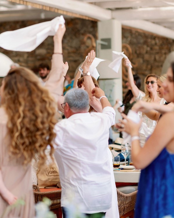 Kalua club Mykonos people partying Greek style food clubbing partying 