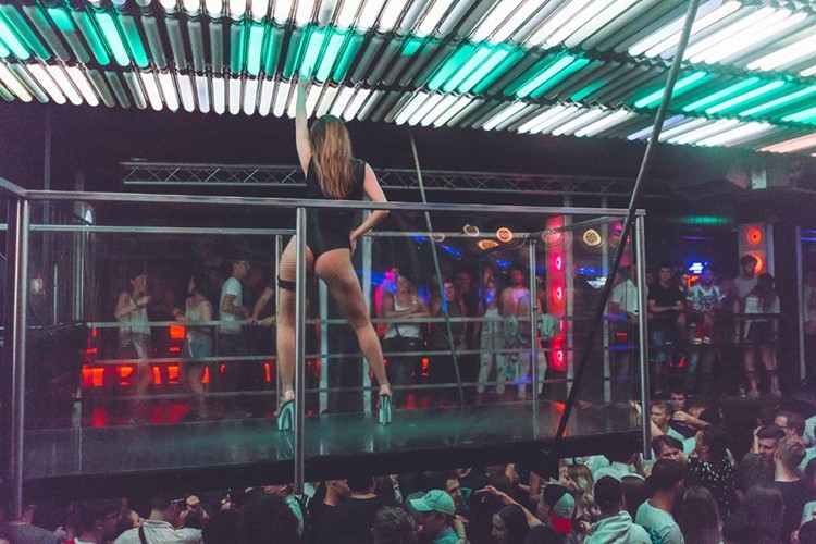 Karlovy Lazne nightclub Prague sexy exotic dancer
