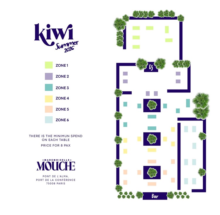 Party at Kiwi VIP nightclub in Paris. Find promoters for guest list in Clubbable