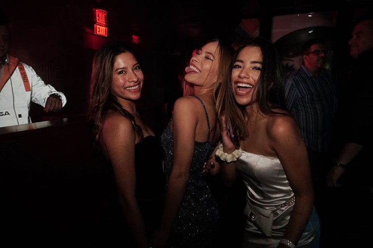 Komodo Lounge in Miami club go out tonight clubbing mini dress 