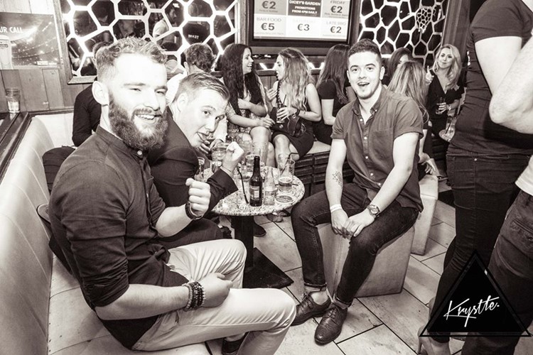 Krystle nightclub Dublin table reservation men girls fun party drinks bottles alcohol