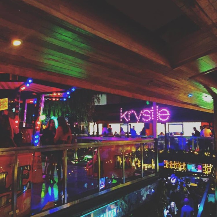 Krystle nightclub Dublin view of the party crowd dance floor music