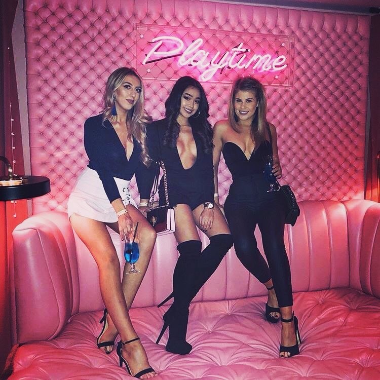 Krystle nightclub Dublin sexy girls having fun party pink high heels