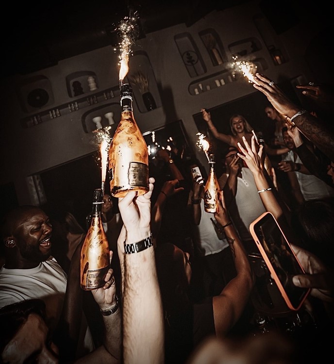 Kymbo nightclub Mykonos book VIP table bottle service celebrate birthday hen bachelor parties