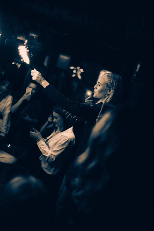 Girl with sparkles at Kyoto in Stockholm