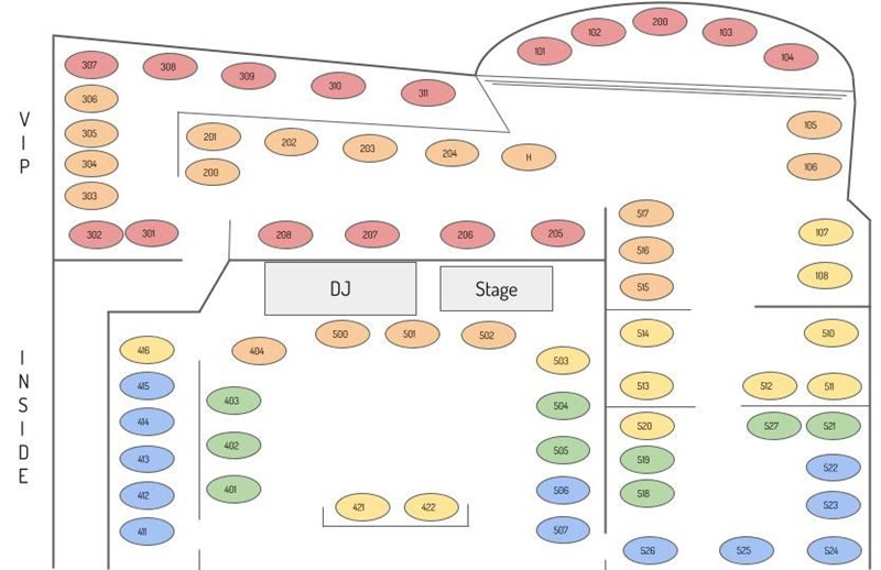 L'Arc nigthclub Paris book table reserve vip exclusive area dj booth dance floor 