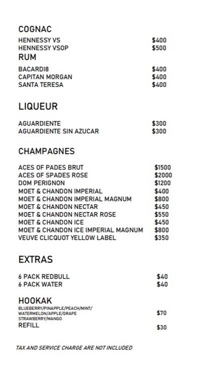 La V nightclub Miami bottle menu vip package buy now table service 