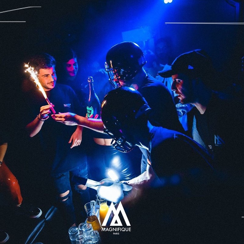 Le Magnifique Paris nightclub alcohol bottles drinks book your own vip table now best club reserve vip area