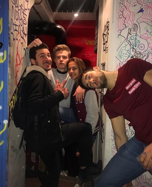 Le Panic Room nightclub Paris boys and girl having fun 