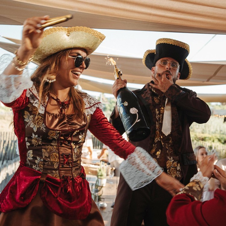 Les Palmiers beach club St Tropez book your vip table party all day alcohol bottles show