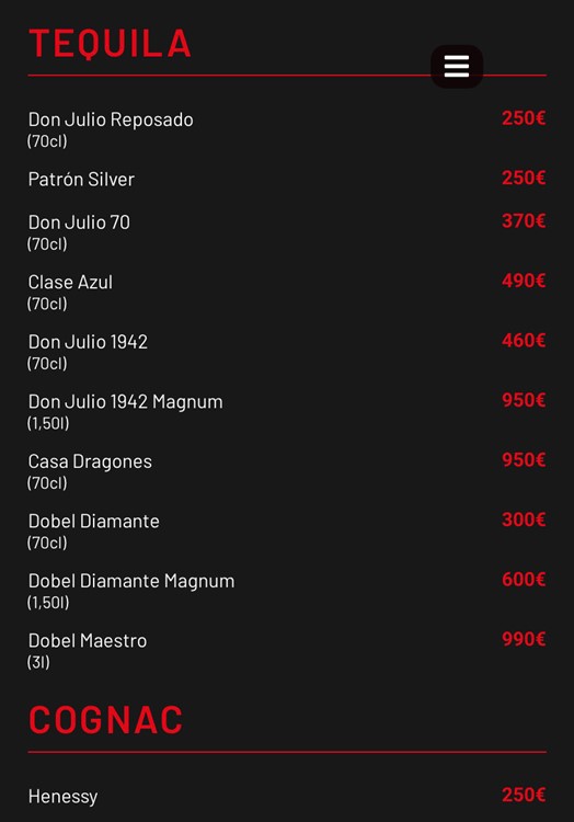 Liberty-Supper-Club-Madrid-nightclub bottle service alcohol pricing book now