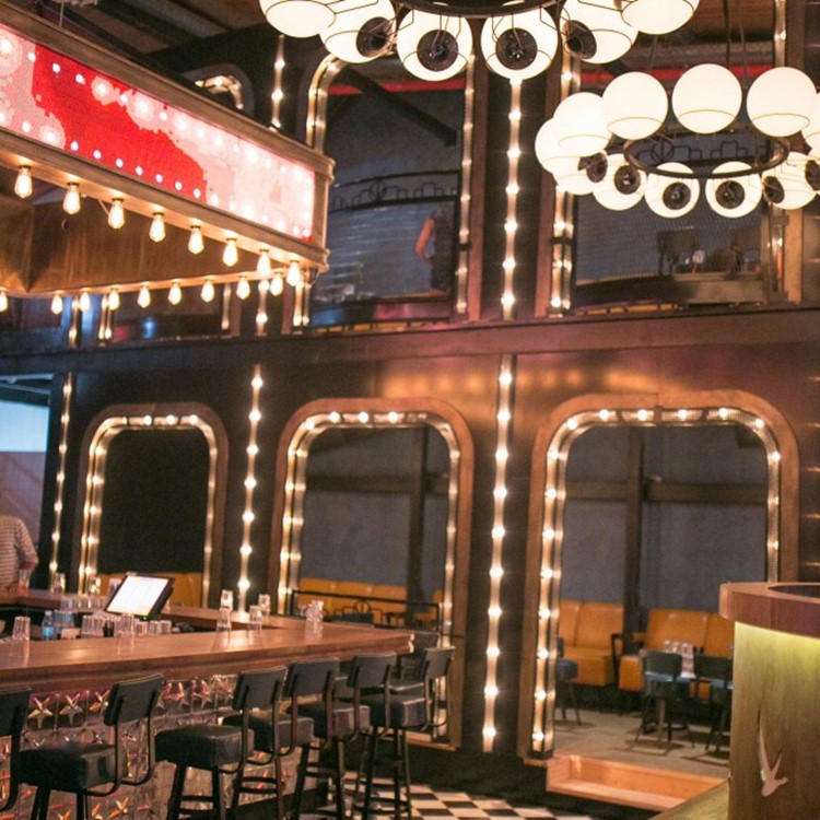 Lighthouse nightclub Tel Aviv bar view lights