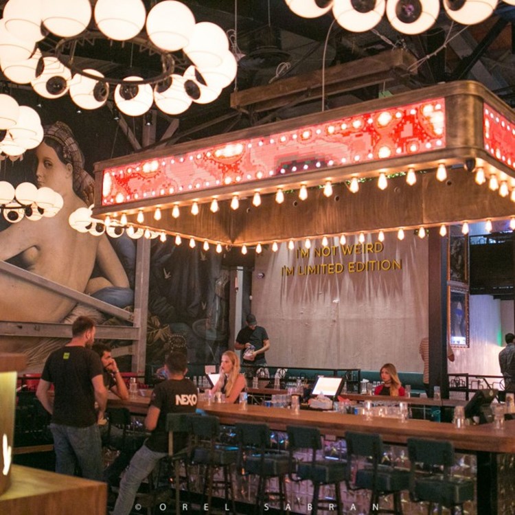 Lighthouse nightclub Tel Aviv bar view drinks