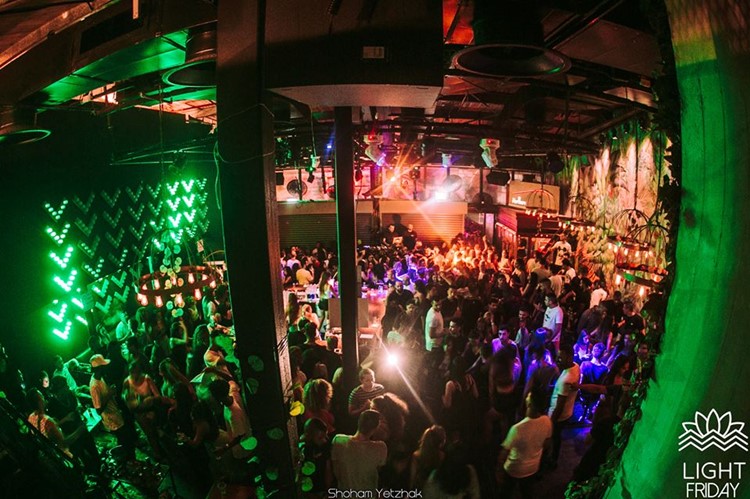 Light House nightclub Tel Aviv view of the club people dancing having fun drinking partying
