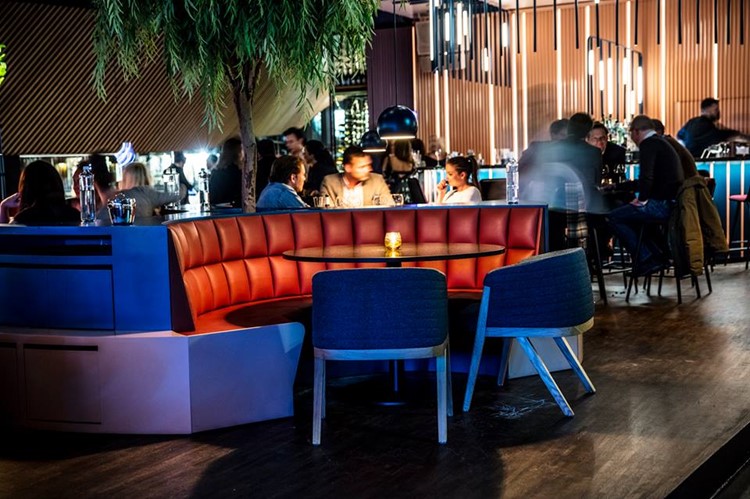 Ling Ling club nightclub Oslo view of the lounge area tables drinks