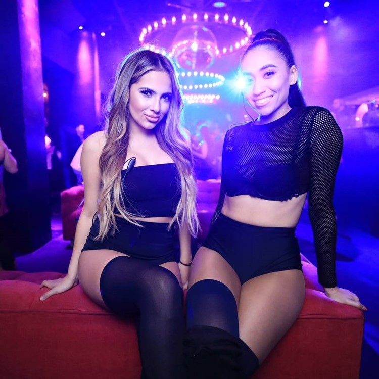 Love and Propaganda nightclub San Francisco two sexy dancers in black suits