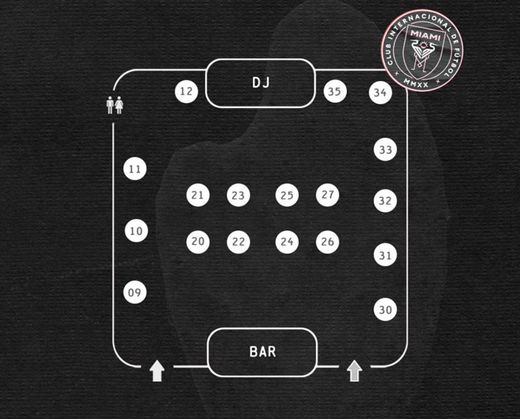 Mad Club Wynwood club Miami table map seating chart 