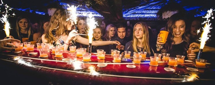 Party at Mahiki Mayfair VIP nightclub in London. Find promoters for guest list in Clubbable