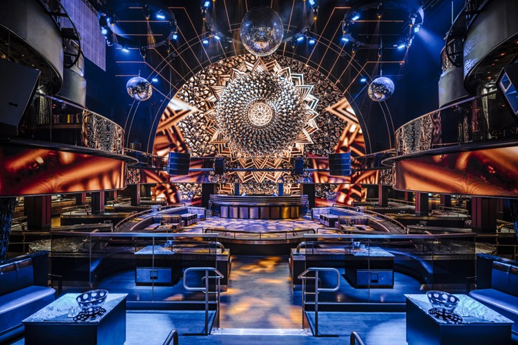 Marquee nightclub Singapore posh luxurious club graphic walls