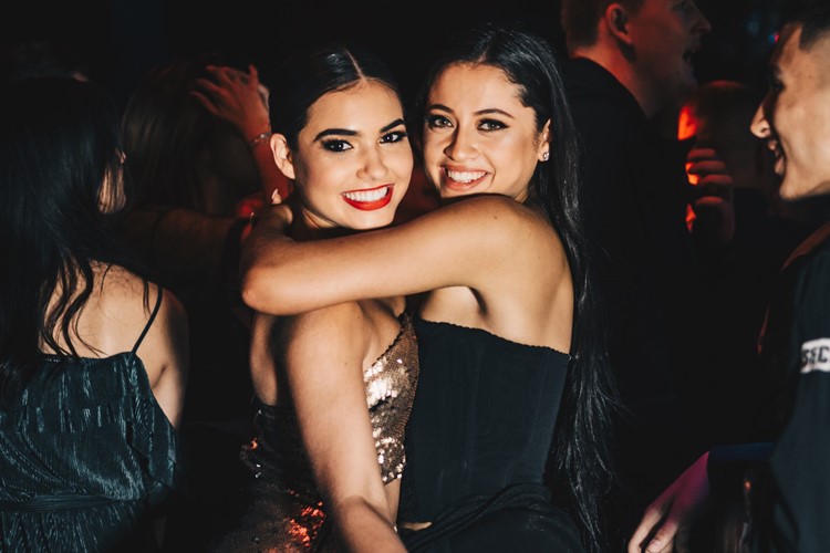 Marquee Club nightclub Sydney sexy girls hugging party fun