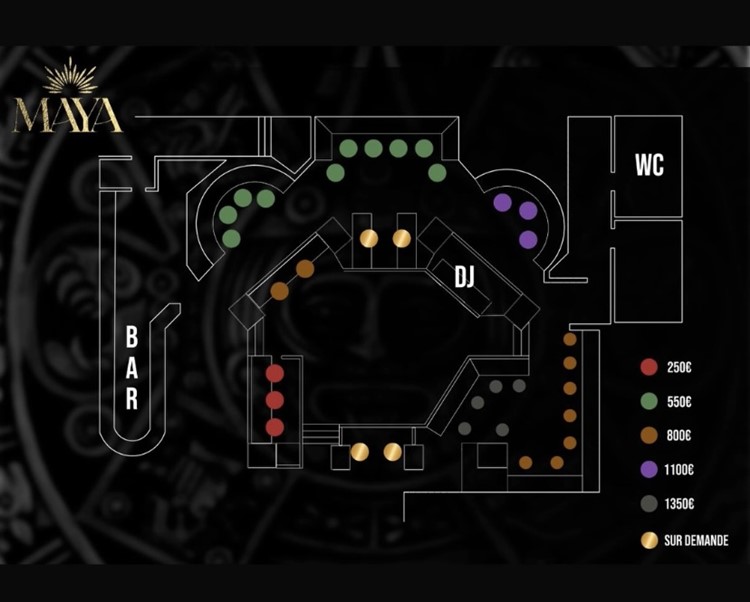 Party på Maya VIP nattklubb i Paris. Hitta promoters för gästlista i Clubbable