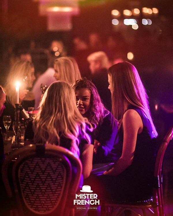 Mister French nightclub Stockholm sexy swedish blonde girls having fun partying drinking alcohol