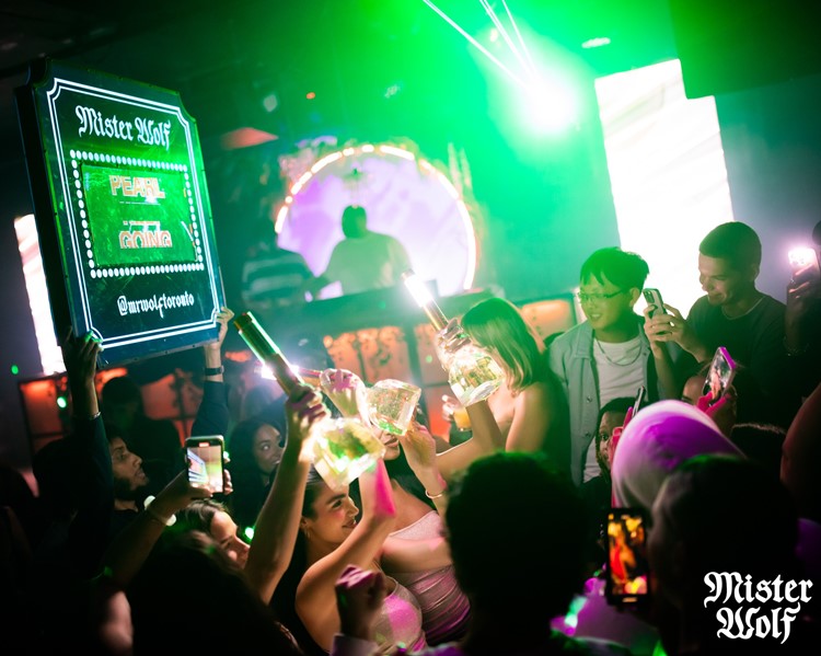 Mister Wolf nightclub Toronto book your table bottle parade alcohol vip service 