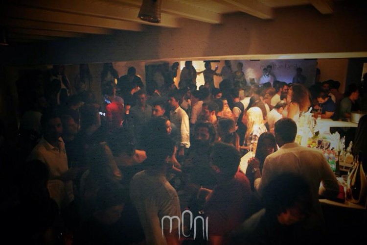 Moni nightclub Mykonos people having fun and dancing