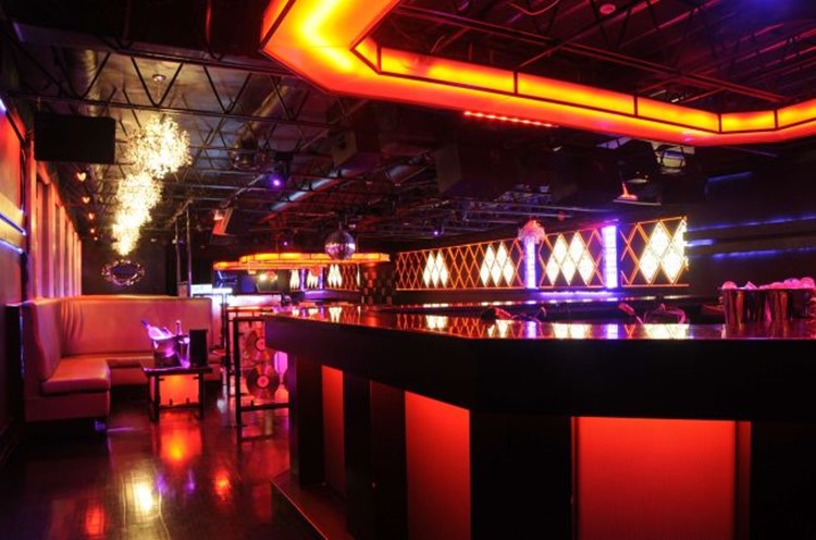 Muzique nightclub Montreal view of club bar and lounge area