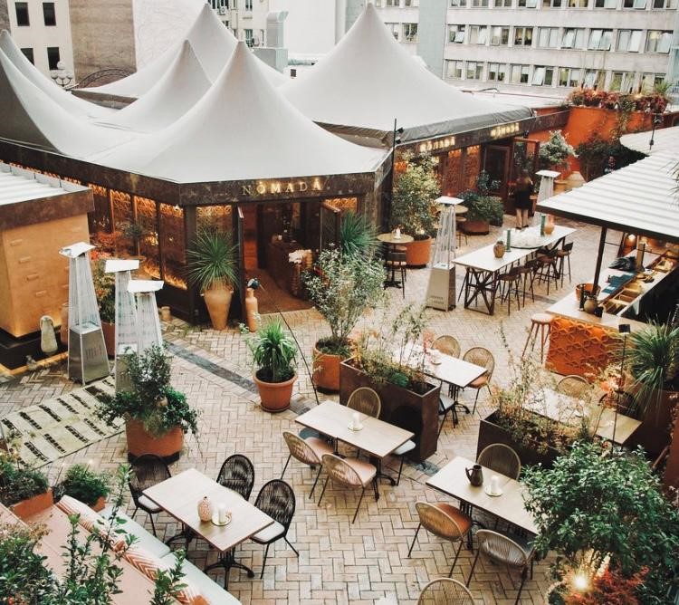 Nomada club Madrid outdoor terrace 