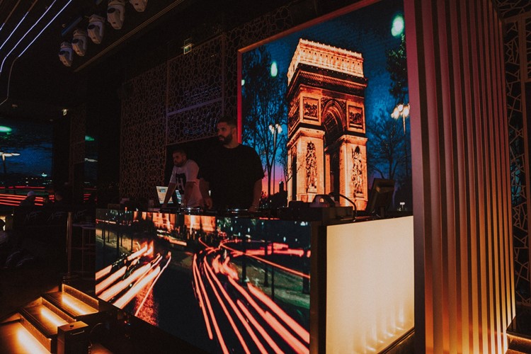 Nargui Five nightclub Dubai dj mixing music fun night party evening go out