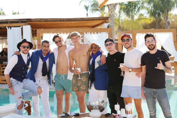 Nikki Beach club Marrakech book table celebrate birthday bachelor hen parties live music dj