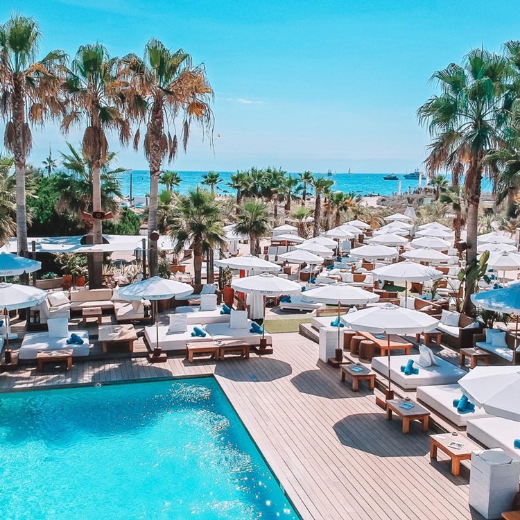 Beach clubs in Saint-Tropez