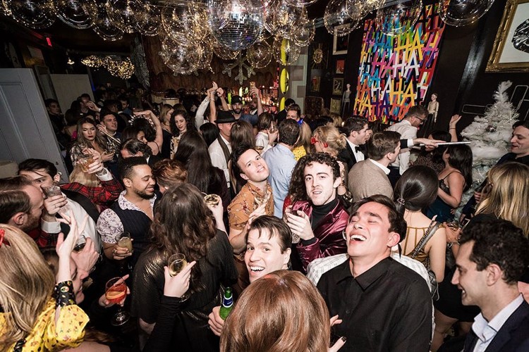 Norwood private club in NYC crowd party dance fun event