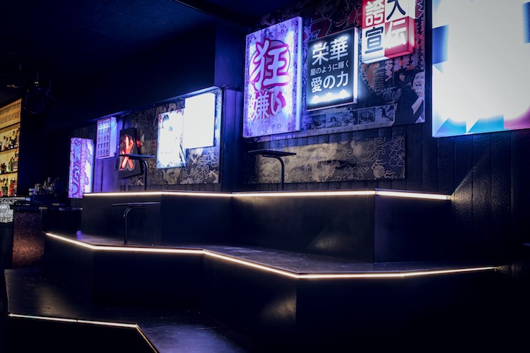 Interior at Ochaya nightclub in Kasai in Stockholm Sweden