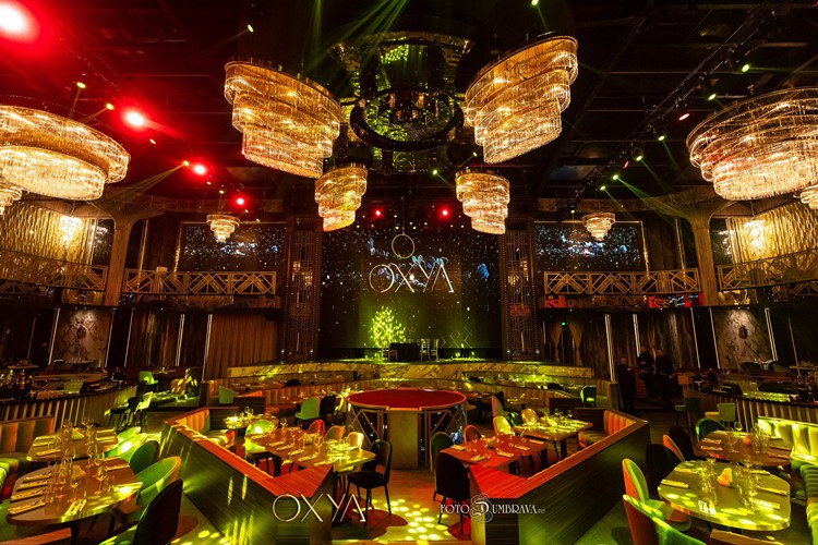 Oxya nightclub Bucharest amazing interior design posh luxury modern ceiling furniture