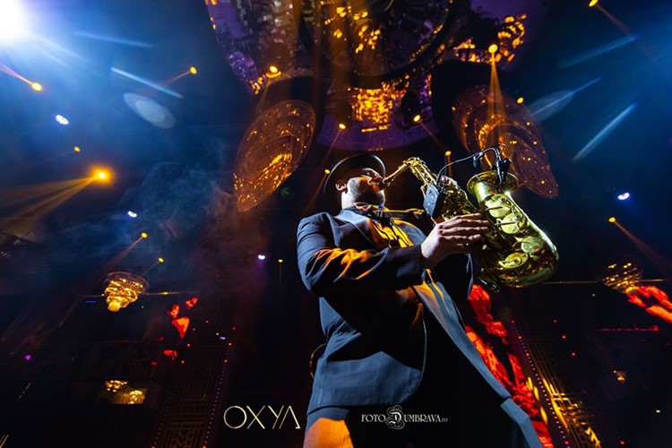 Oxya nightclub Bucharest live music singer player instrument saxophone must see club