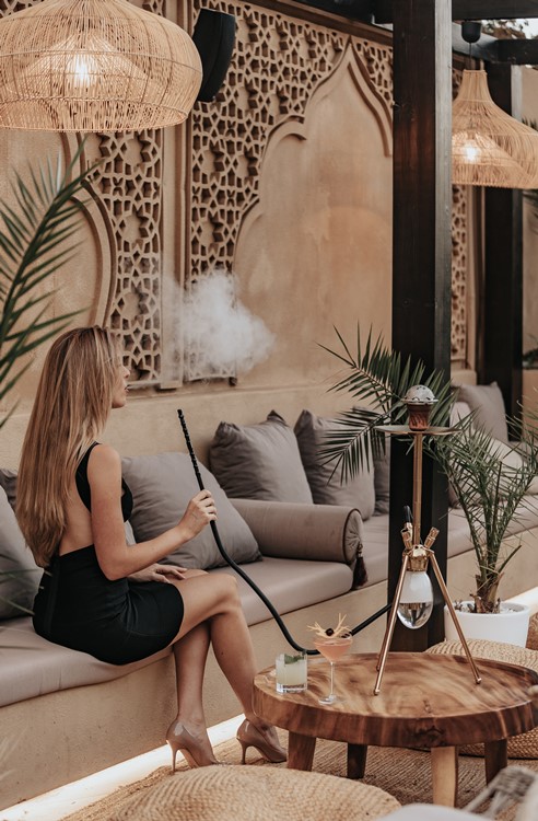 Occo club Marbella shisha hookah smoke lounge outdoor rooftop terrace 