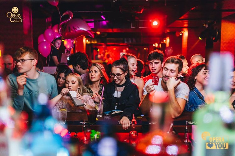 Opera Club nightclub Warsaw people partying fun dance music