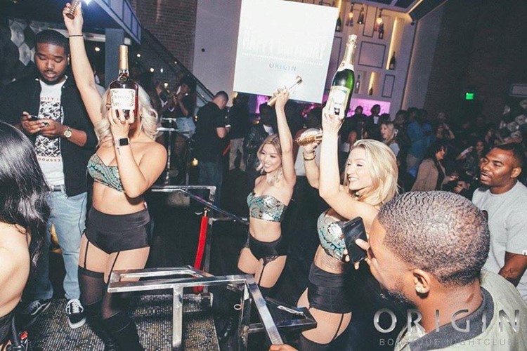 Origin nightclub San Francisco party crowd sexy girls