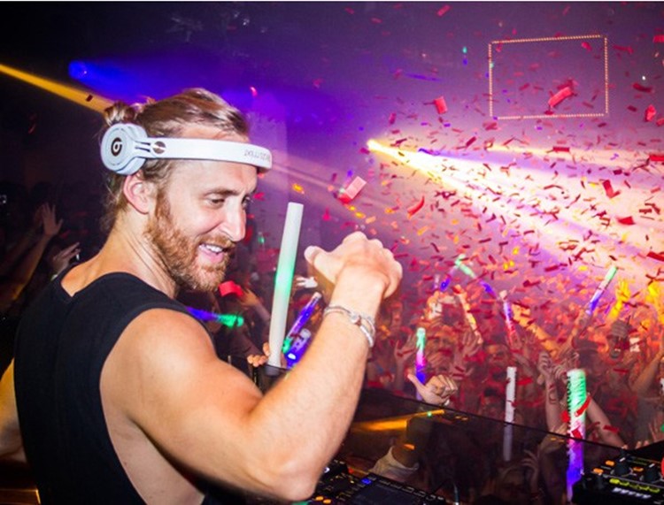 pacha nightclub ibiza celebrity david guetta famous sj playing music at big event party