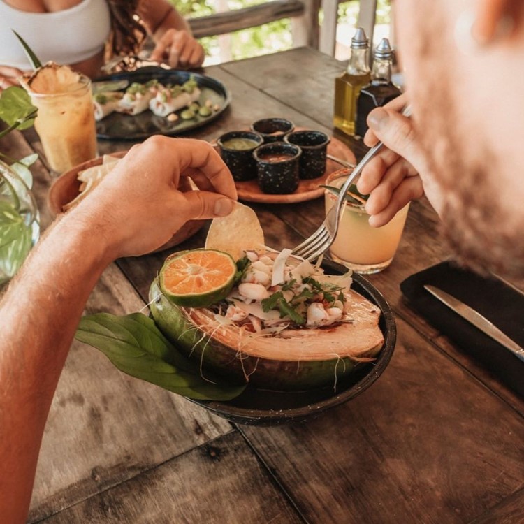 Papaya Playa beach club Tulum eat drink food cuisine alcohol cocktails book 