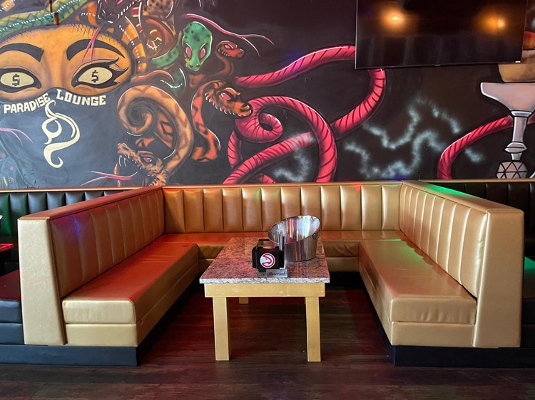 Paradise Lounge Atlanta vip section hookah reserve