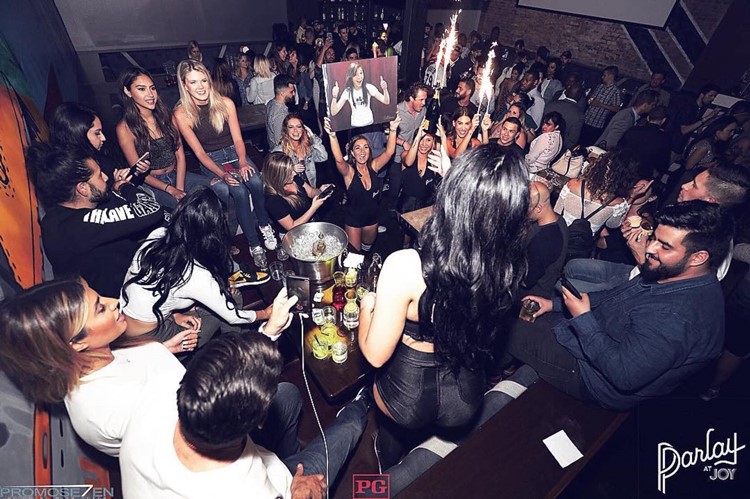 Parlay sports club Chicago table booking party celebration fun party