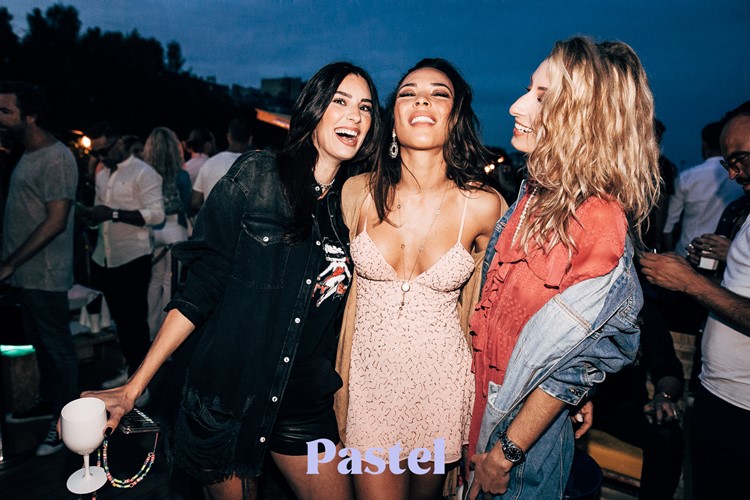 Pastel club Paris girls having fun mini skirt dress sexy outfit go out must see club