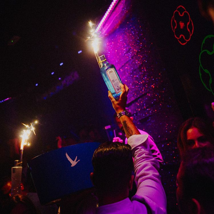 Play Club Milan bottle parade celebrate birthday bachelor bachelorette 